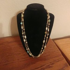 Beaded costume necklace